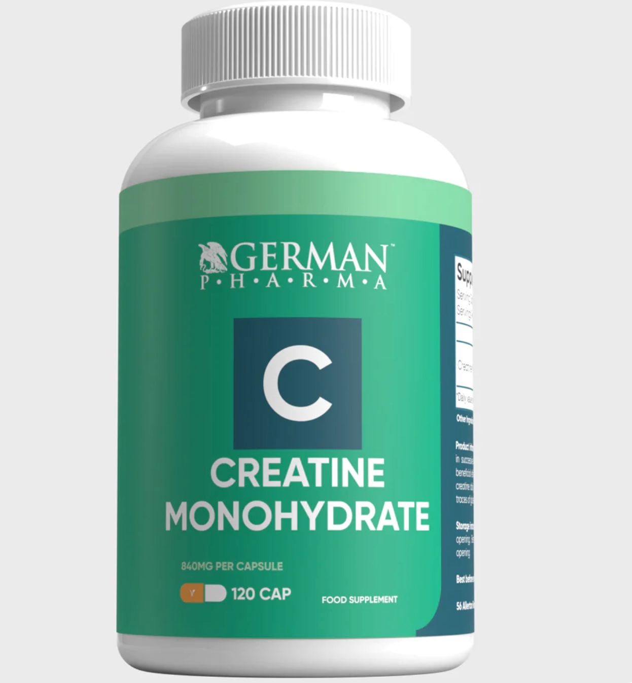 Creatine Monohydrate Capsules German Pharma 120 Capsules creatine-monohydrate-capsules-german-pharma-120-capsules